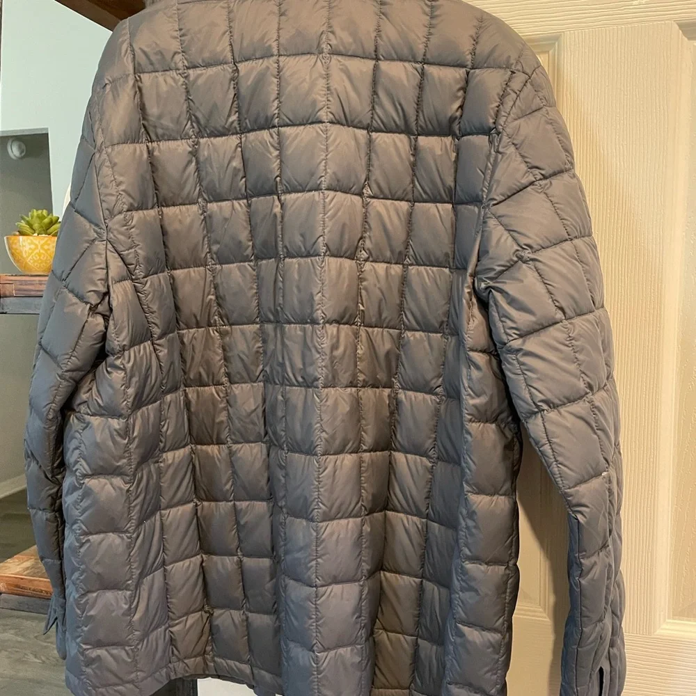 Hawke & Co sport Performance Gray snap up long sleeve duck down puffer jacket XL